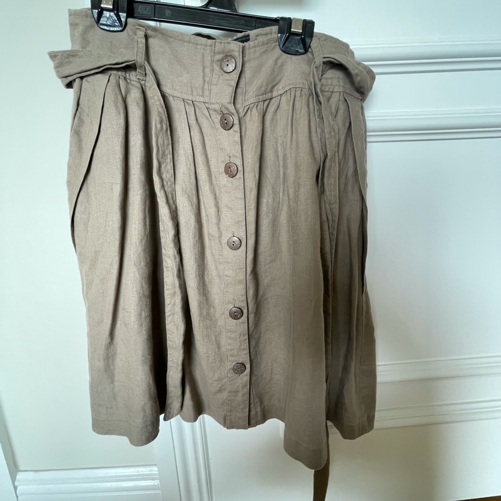 Forever 21 khaki linen skirt